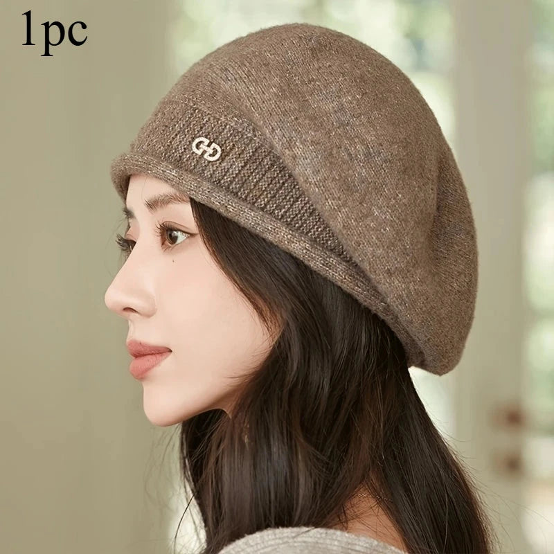 1pc Women's Soft Beanie Hat - Lightweight Stretchy Casual Hat with Jacquard Weave Versatile for Casual Attire Everyday Headwear FitiqueFit