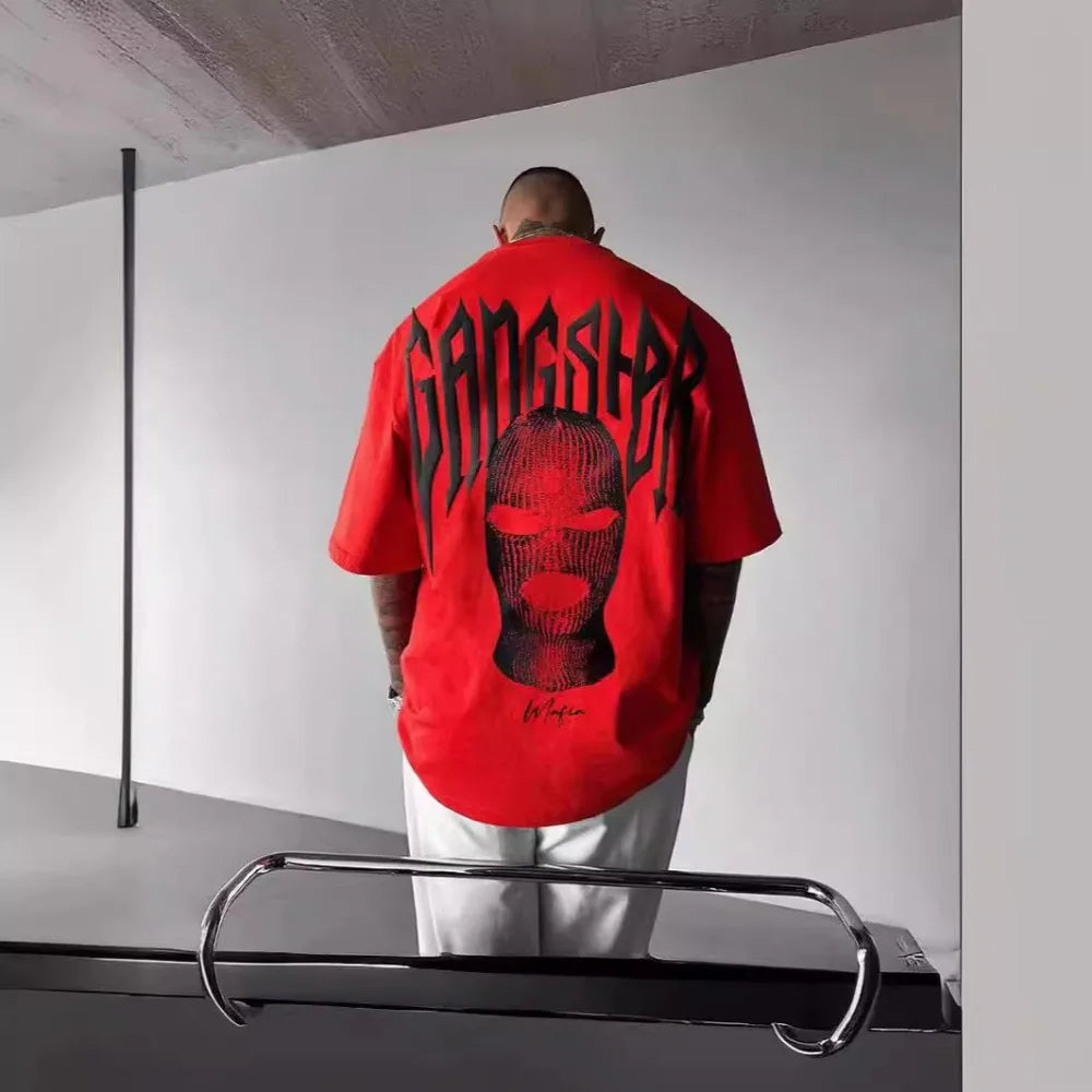👕 Masked Persona Oversized Harajuku T-Shirt FitiqueFit