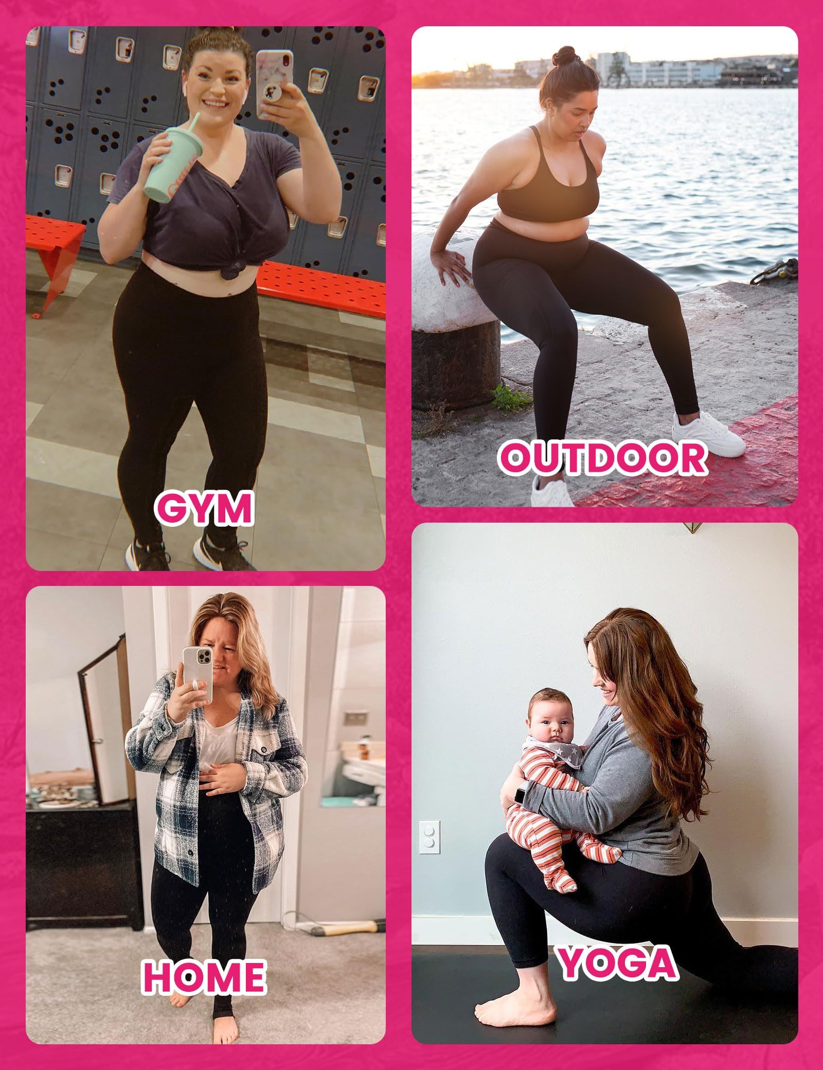 Cropped High-Waisted Yoga Pants with Diagonal Pockets CJ US