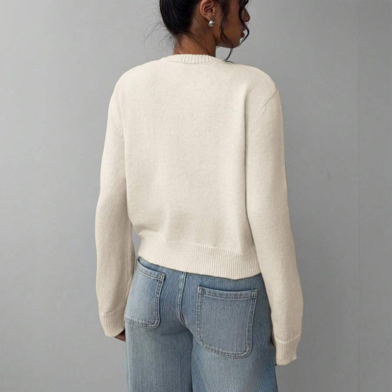 Light Ribbed Button-Up Cardigan CJ US