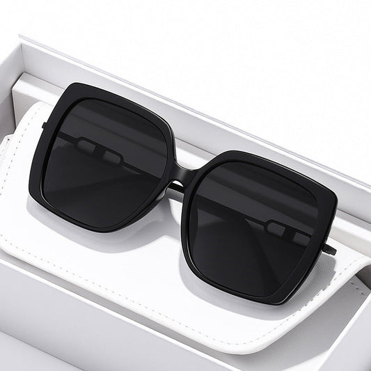 Large Metal Frame Polarized Sunglasses – Oversized Driving Shades CJ