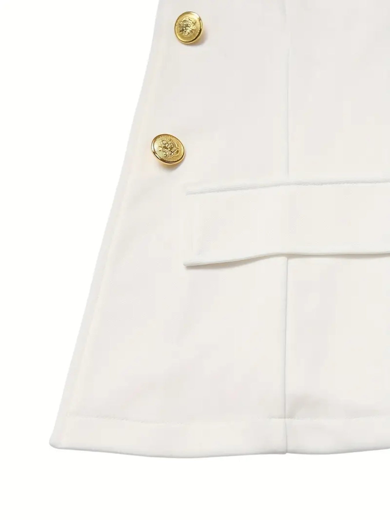 All Season Professional Women's Suit Set, Double Breasted Buttons, Gold Buttons, Essential For The Office, Women's Clothing For Autumn And Winter Seasons CJ US