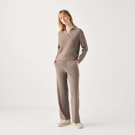 Women’s Ribbed Half-Open Collar Sweater CJ