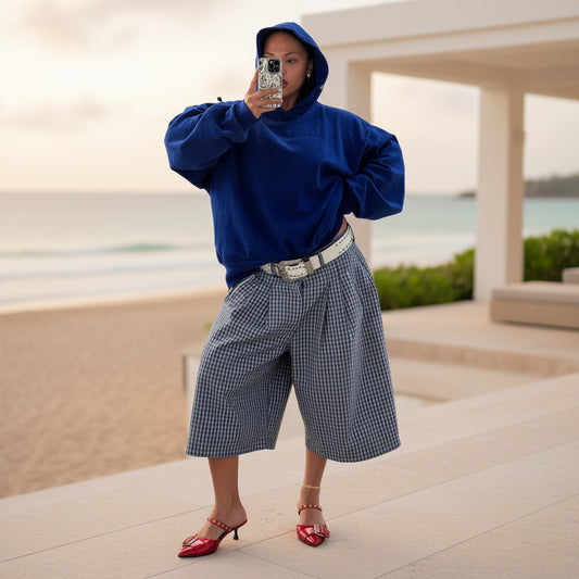 Fashionable Casual Camouflage Workwear-style Loose Wide-leg Pants