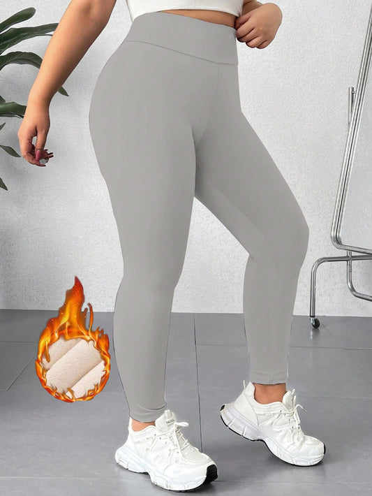 Plus Size Thermal Yoga PantsSet CJ US