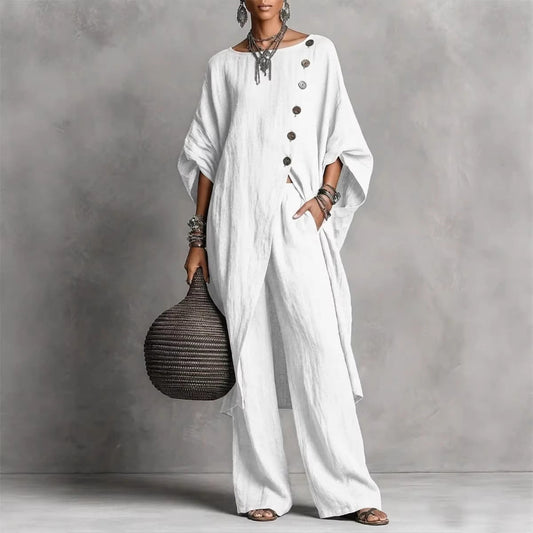 Women's Irregular Casual Shirt Set