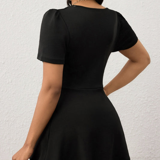 Women's V-neck Temperament Versatile Solid Color sleeved t-shirt top CJ US