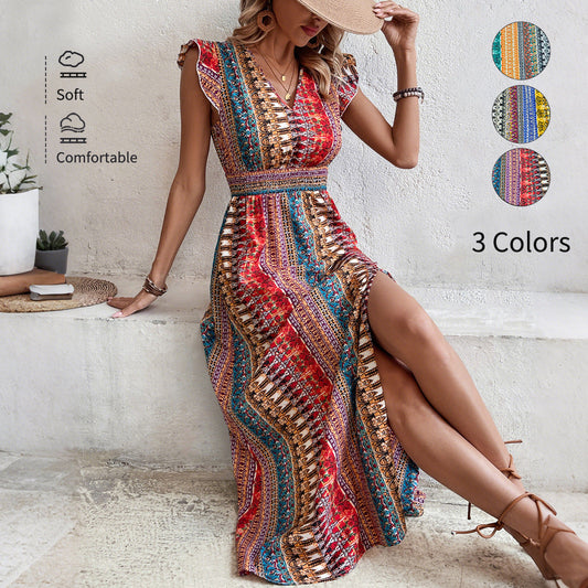 Fashionable Casual Slim-Fit Split Dress For Women