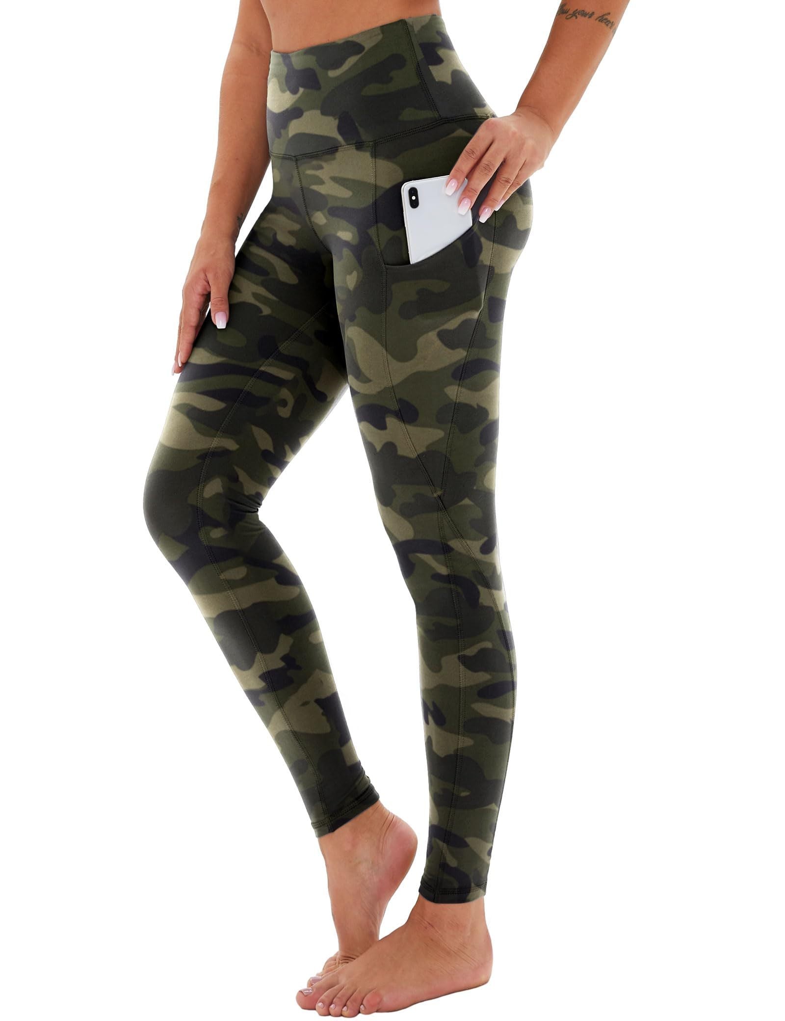 Cropped High-Waisted Yoga Pants with Slanted Pockets CJ US