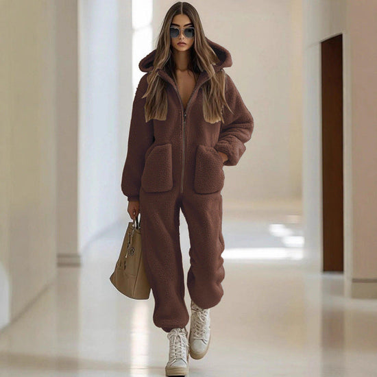 Straight leg loose jumpsuit 