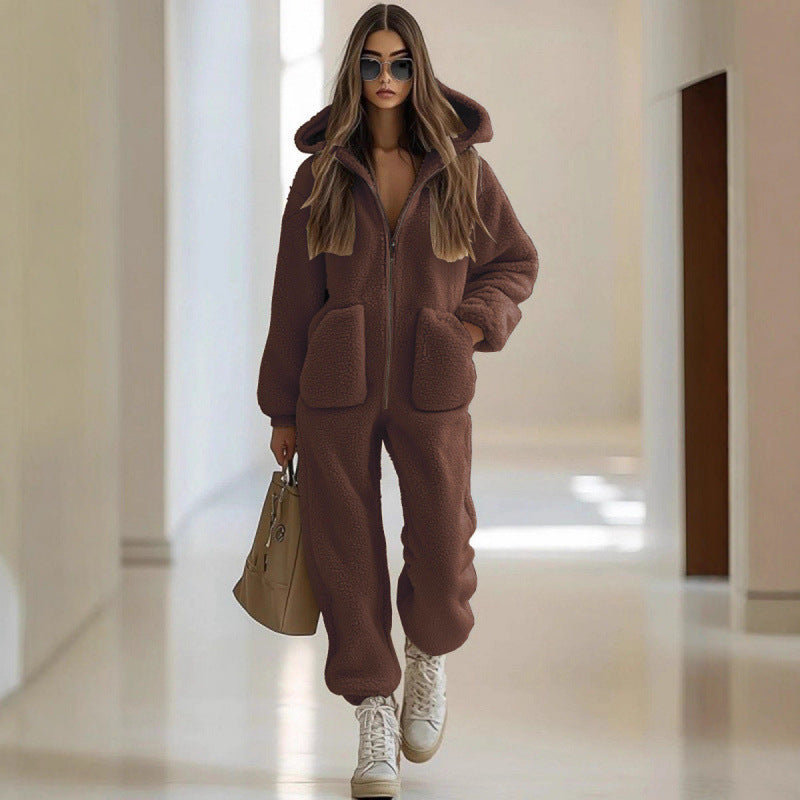 Straight leg loose jumpsuit 