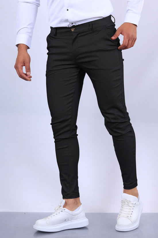 👔 Men's Slim Fit Button Trousers – Versatile Office & Casual Wear FitiqueFit
