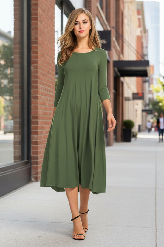 Women's Fashion Floral Slim-fit Short-sleeve Dress 