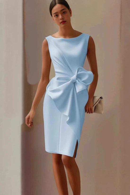 Bow-knot Fashion Sleeveless Midi Dress 