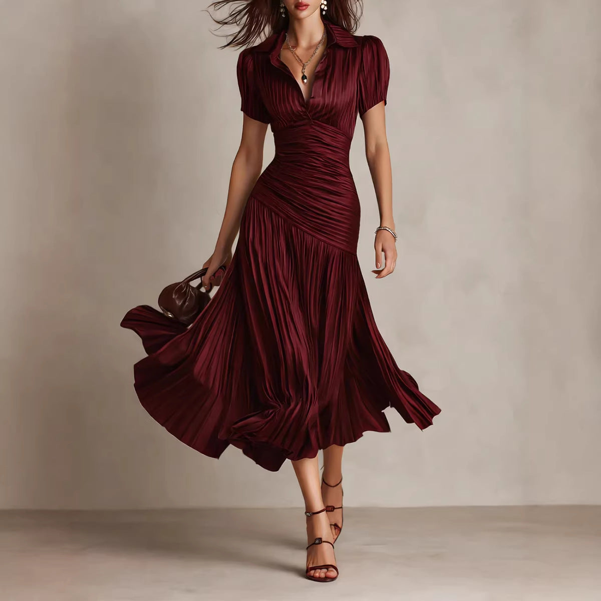 Striped patchwork dress 