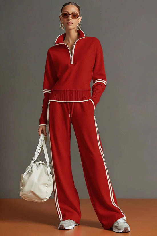 Women's Casual Fashionable Sports Long-Sleeve Suit 