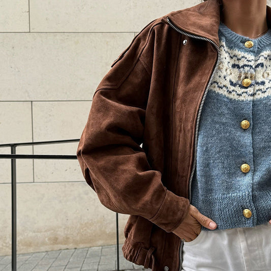 Women's Casual Zip Up Jacket, Fall Long Sleeve Outerwear Coat With Pockets CJ US