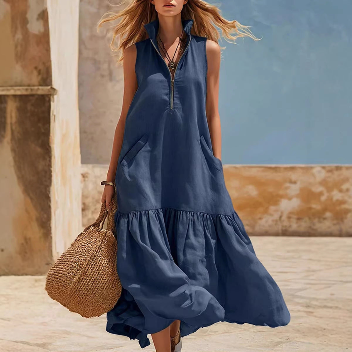 Resort-style Loose Casual Dress For Women 