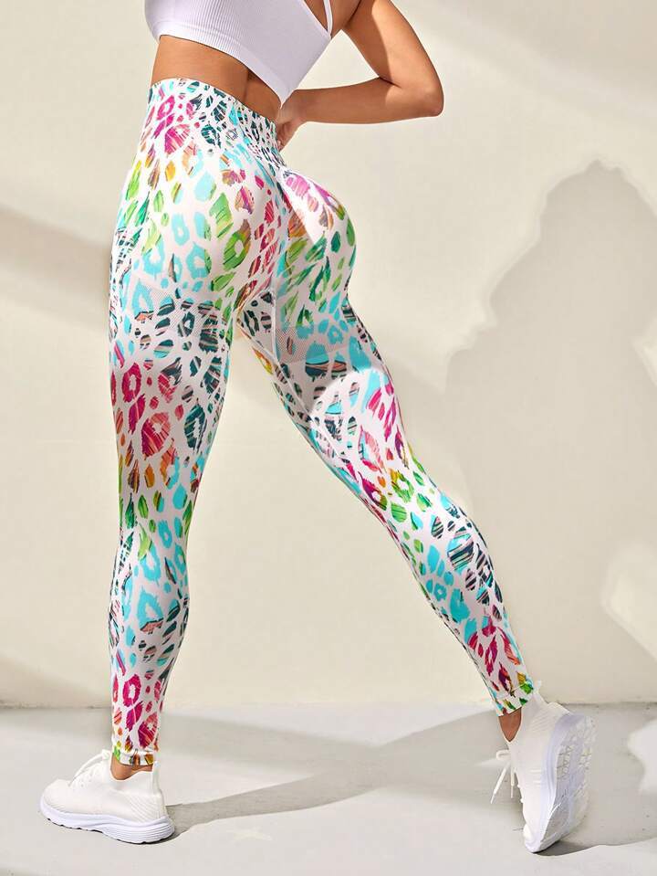 🍑 Printed Seamless High-Waist Hip-Lift Yoga Leggings FitiqueFit