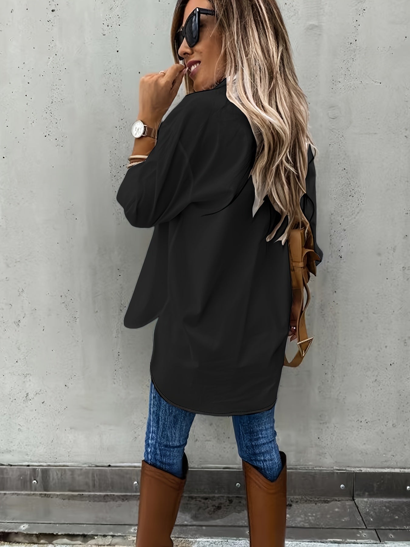 Large Size Two-piece Set Women's Long Sleeve Casual Shirt Diversi Fashion™