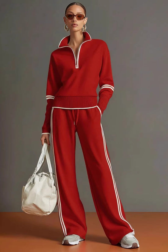 Women's Casual Fashionable Sports Long-Sleeve Suit 