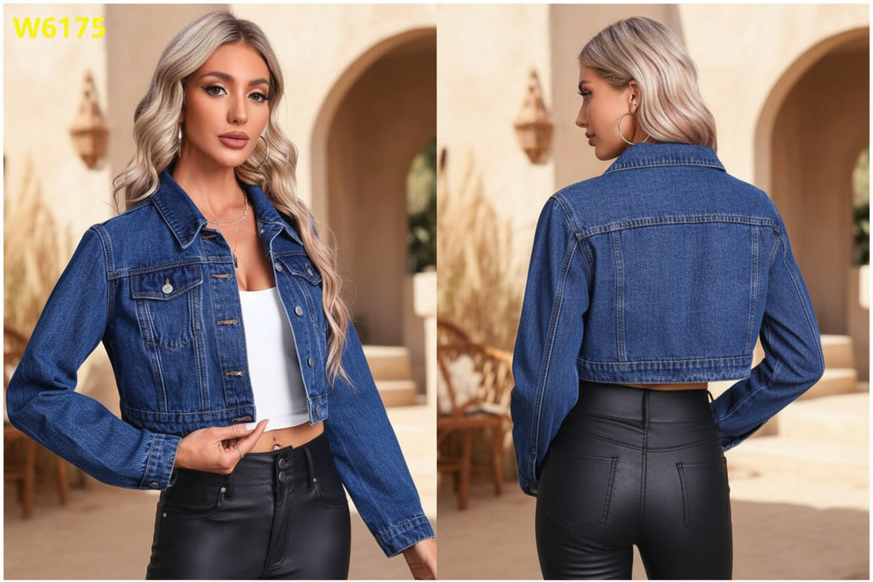 Long Sleeve Denim Jacket for Autumn 