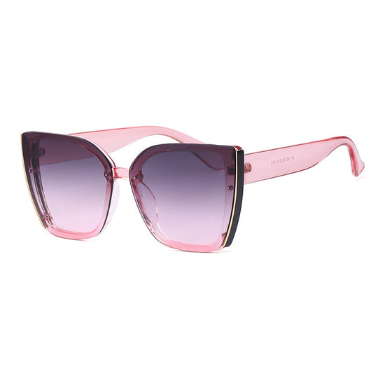 Fashion Cat-Eye Oversized Sunglasses for Women, UV Protection Trendy Sunglasses 
