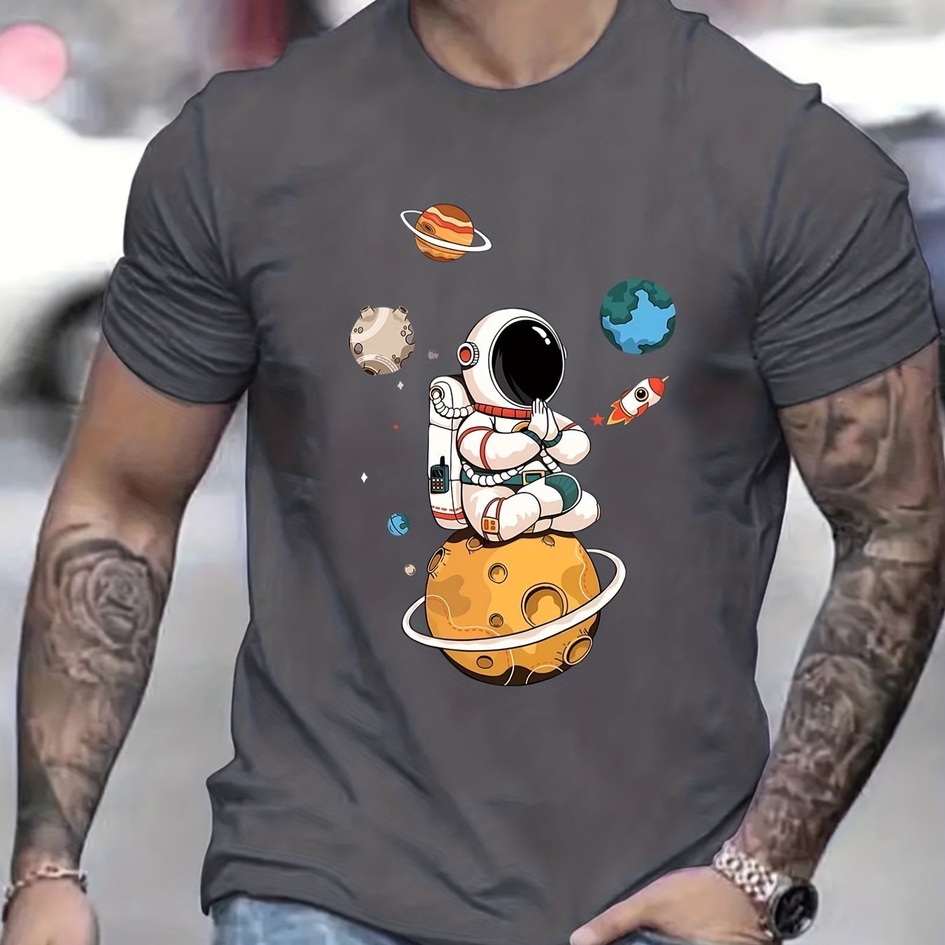 Men’s Astronaut Graphic T-Shirt CJ US