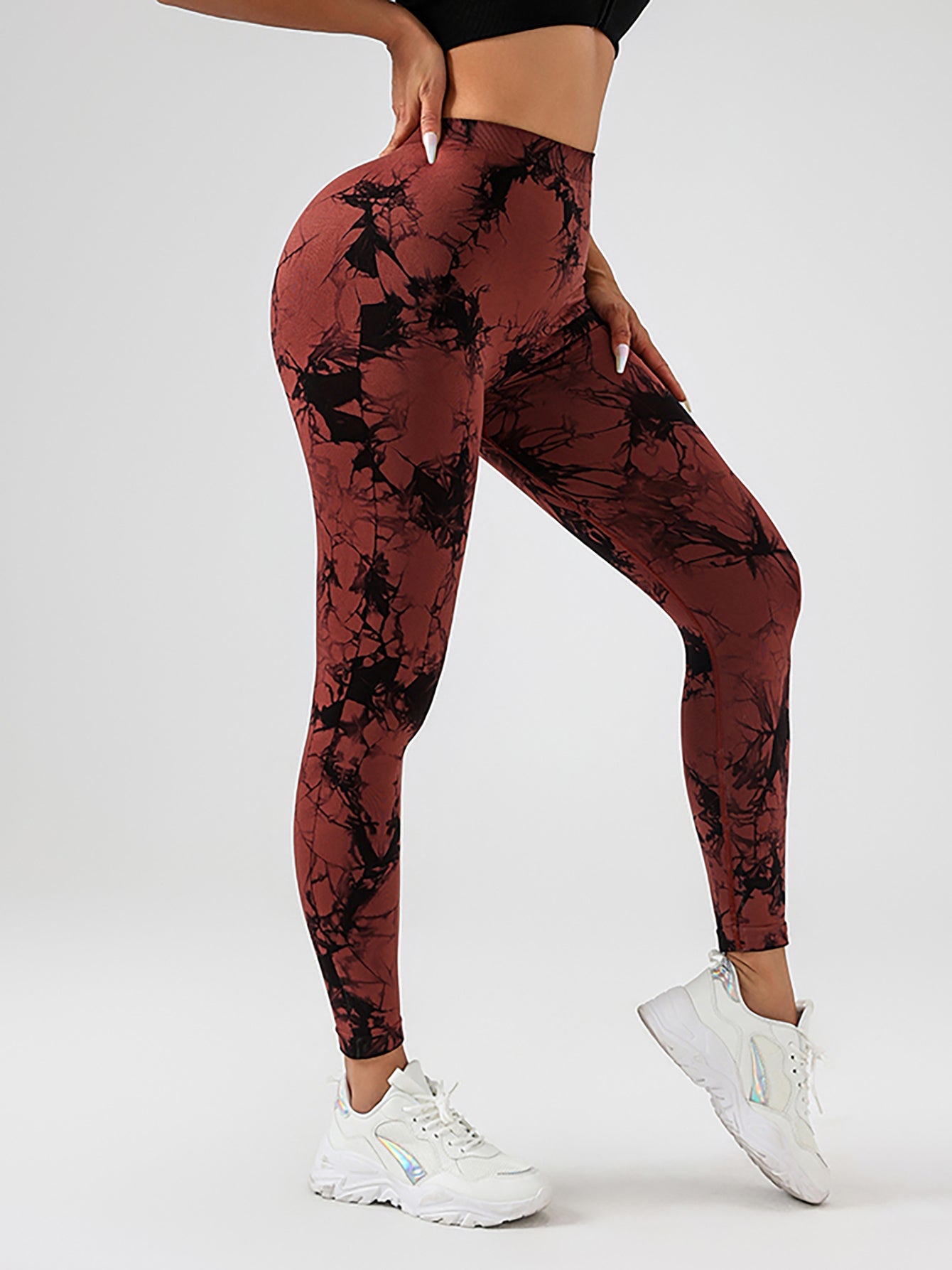 Tie-Dye Slimming Yoga Leggings – Butt Lifting Women's Yoga Pants FitiqueFit