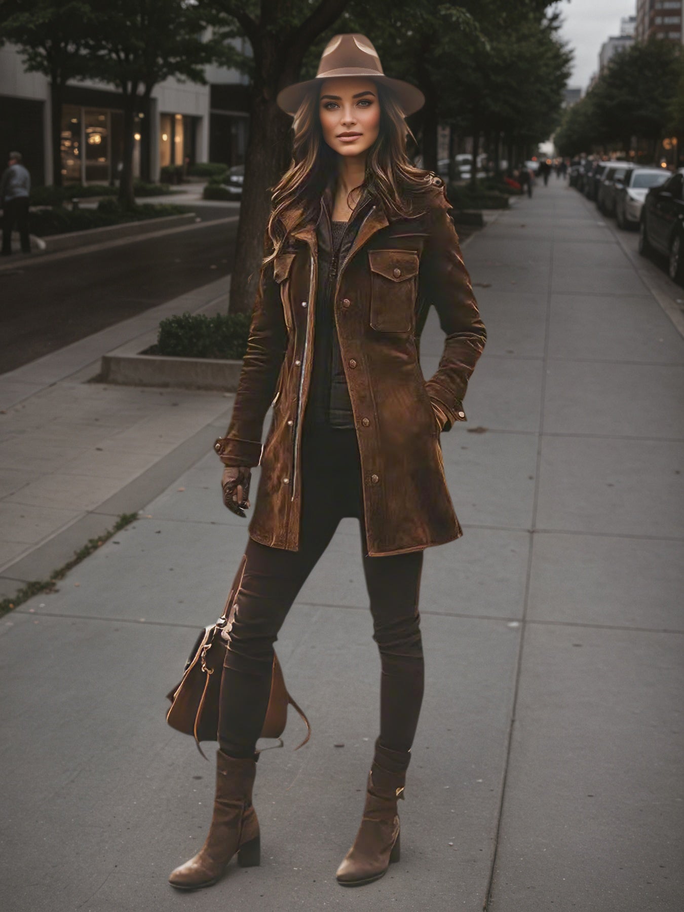 Women’s Vintage Style Long Winter Jacket – Warm Windproof Autumn Coat - FitiqueFit