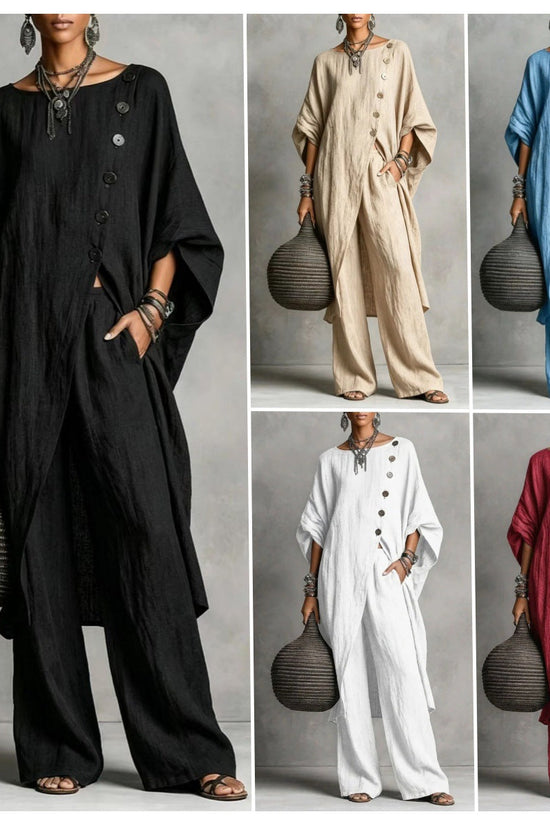 Women's Irregular Casual Shirt Set 