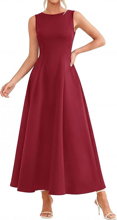 Womens Slim-Fit Long Casual Vest Dress 