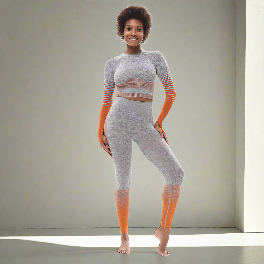 🧘‍♀️ Tight-Fitting Butt-Lifting Seamless Yoga Set - FitiqueFit