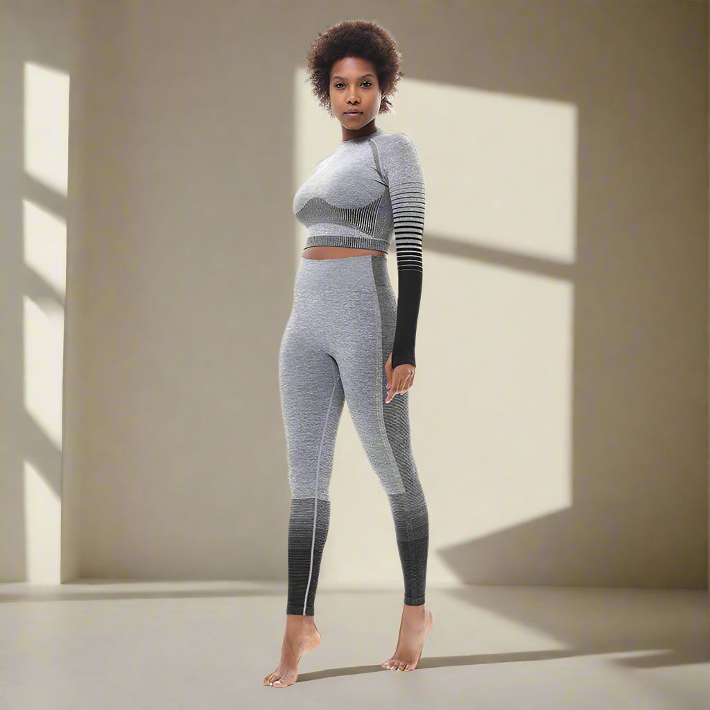 🧘‍♀️ Tight-Fitting Butt-Lifting Seamless Yoga Set - FitiqueFit