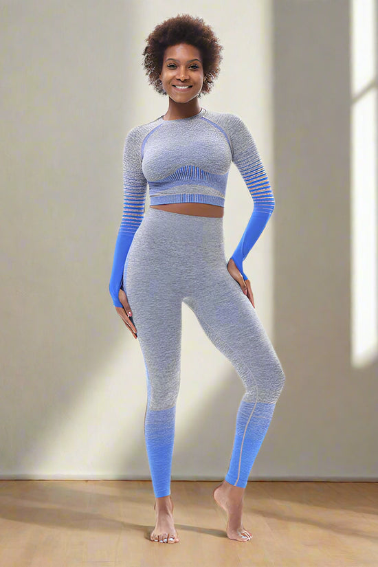 🧘‍♀️ Tight-Fitting Butt-Lifting Seamless Yoga Set - FitiqueFit