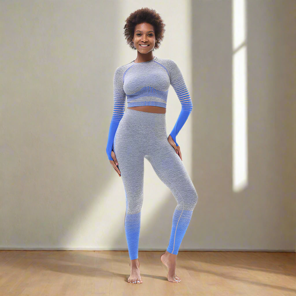 🧘‍♀️ Tight-Fitting Butt-Lifting Seamless Yoga Set - FitiqueFit