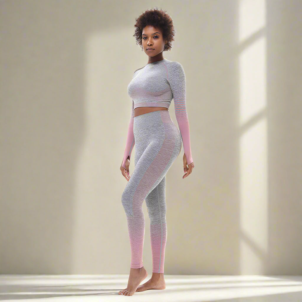 🧘‍♀️ Tight-Fitting Butt-Lifting Seamless Yoga Set - FitiqueFit