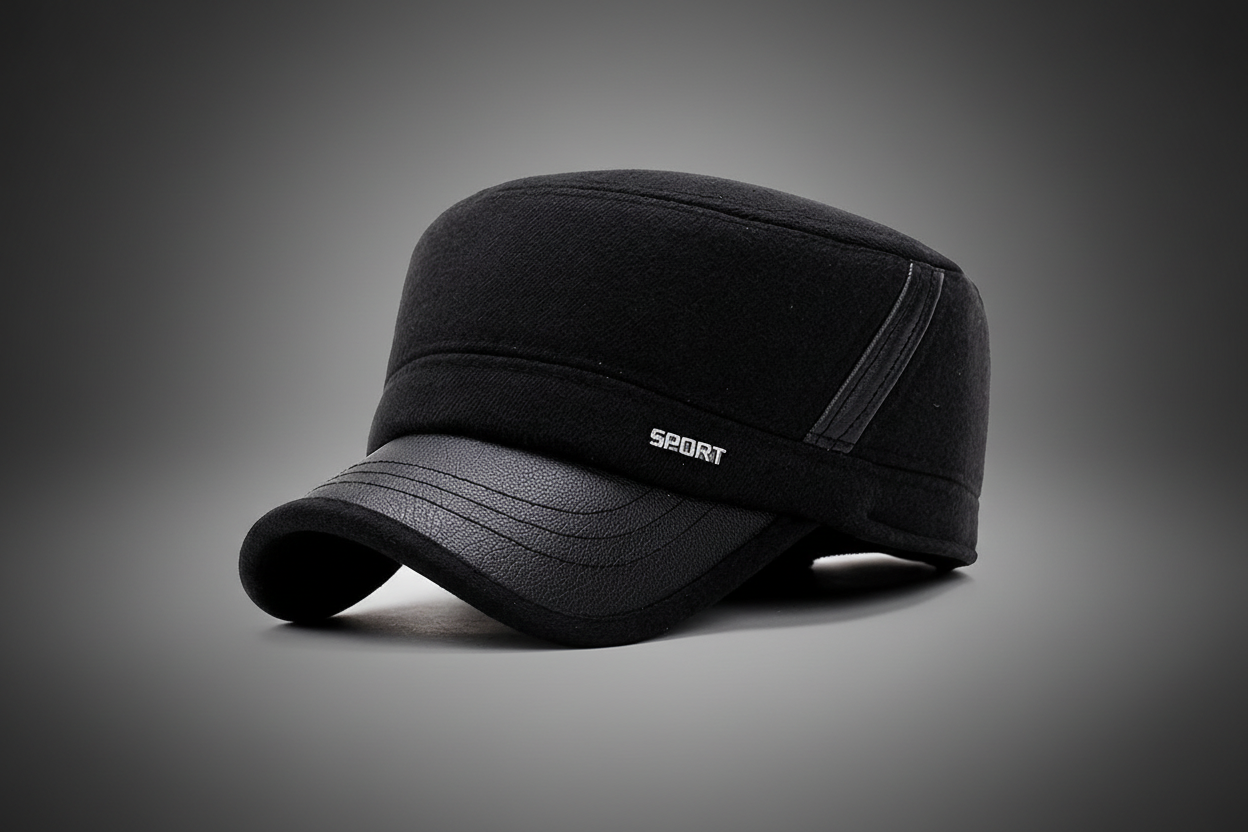 Winter Flat Hat – Classic Warm Wool-Style Newsboy Cap - FitiqueFit