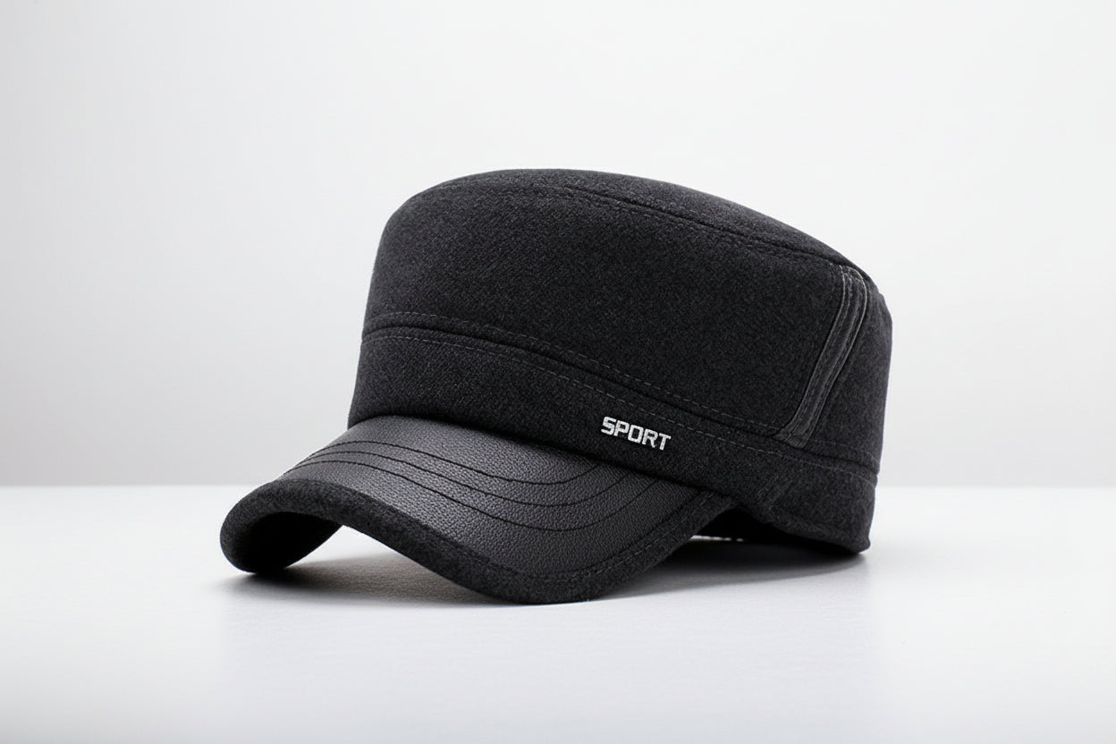 Winter Flat Hat – Classic Warm Wool-Style Newsboy Cap - FitiqueFit