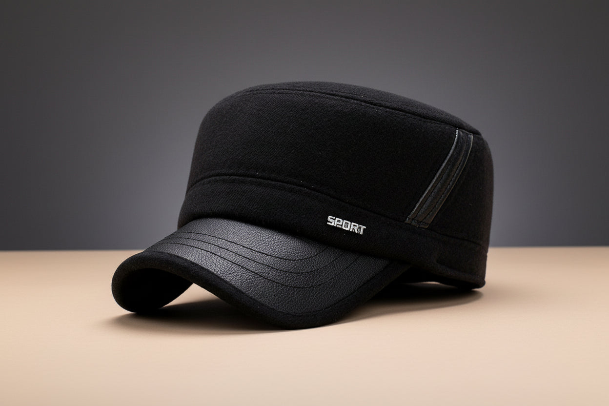 Winter Flat Hat – Classic Warm Wool-Style Newsboy Cap - FitiqueFit