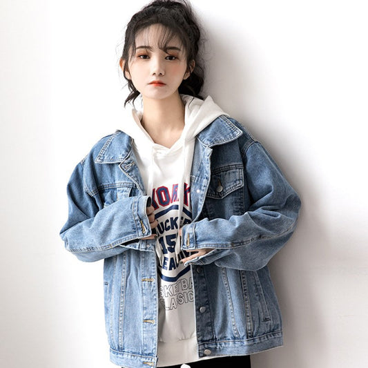Women’s Oversized Hooded Denim Jacket 