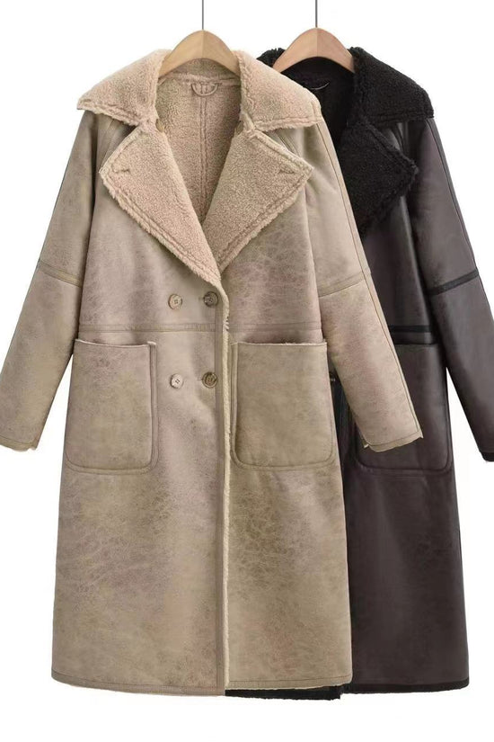 Winter Jacket With Belt Fashion Double Breasted Lapel Windbreaker Women's Long Trench Coat Mid-length Overcoat Clothing 