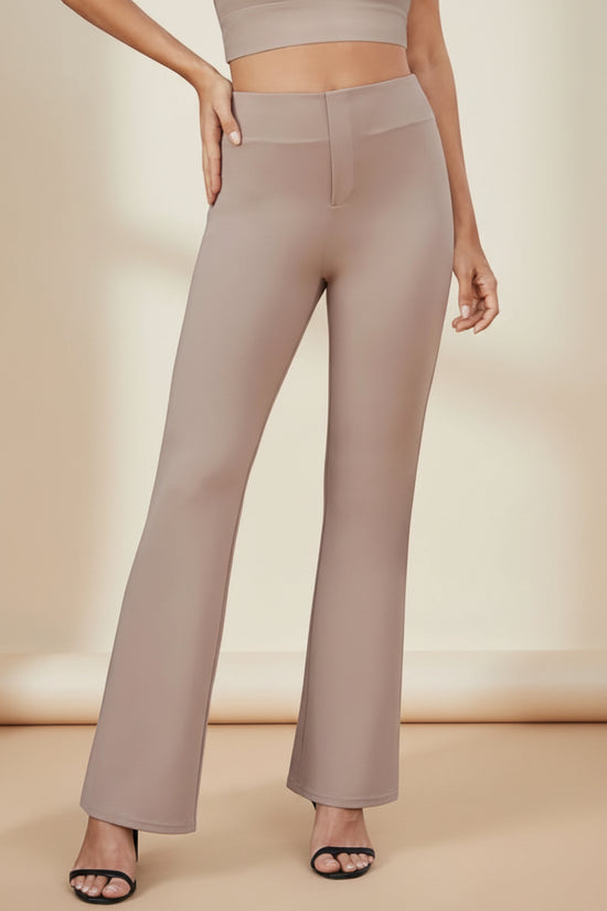 Business-casual High-waisted Stretch Trousers 