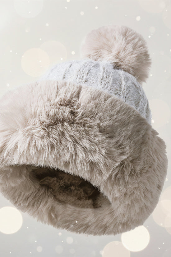 Women’s Winter Princess Mongolian Hat – Warm Plush Fur Fashion Hat - FitiqueFit