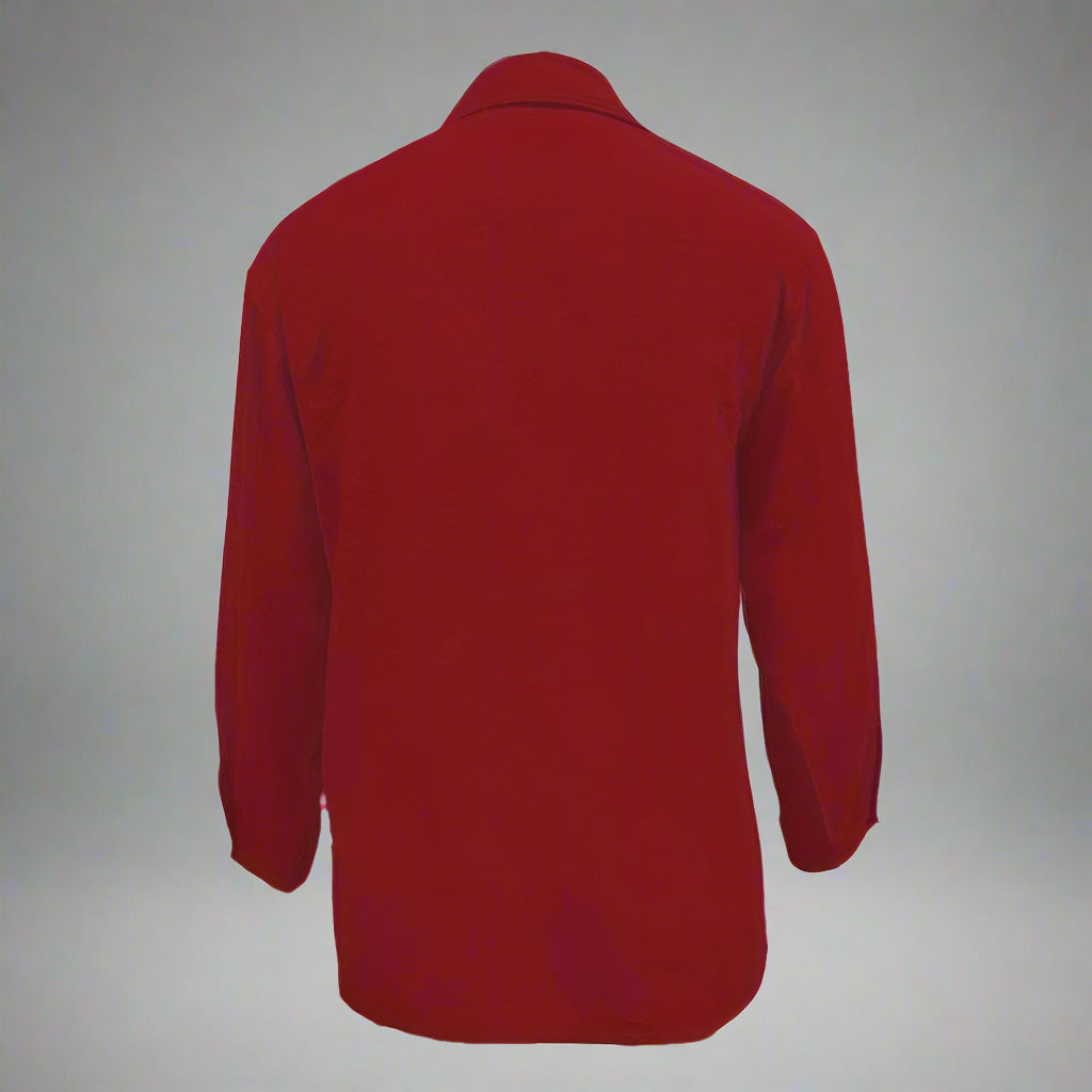 Women's Simple Button Front Shirt, Elegant Long Sleeve Solid Color Shirt Tops CJ US