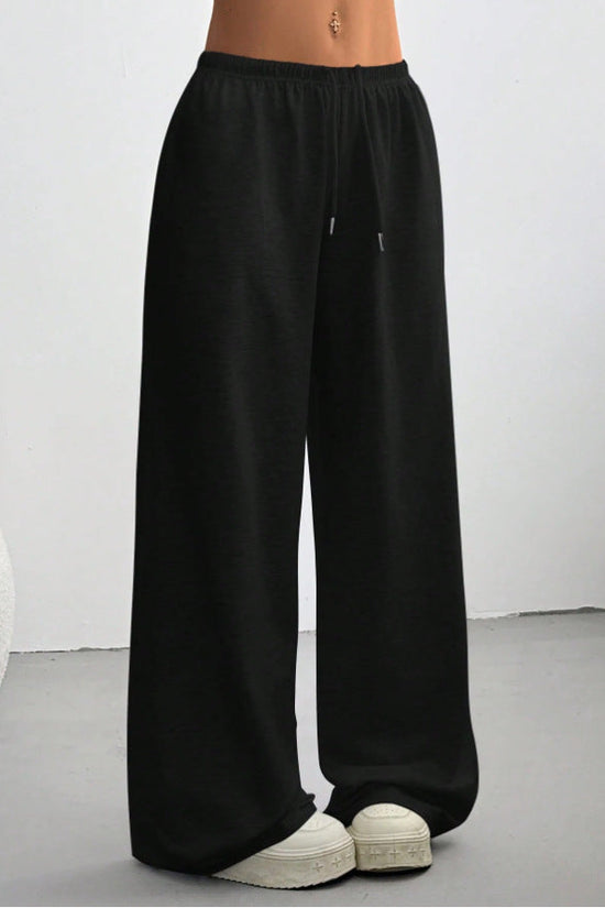Straight-leg Minimalist Solid-color Womens Sweatpants 