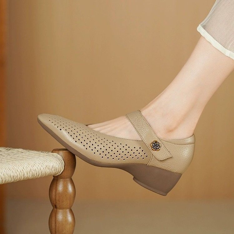 Summer New Retro Breathable Pointed Fashion High Heels For Women CJ US