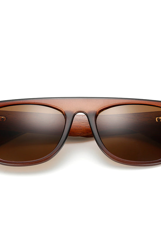 Bamboo Wooden Arms Sunglasses Men Women Black Sunglass eprolo