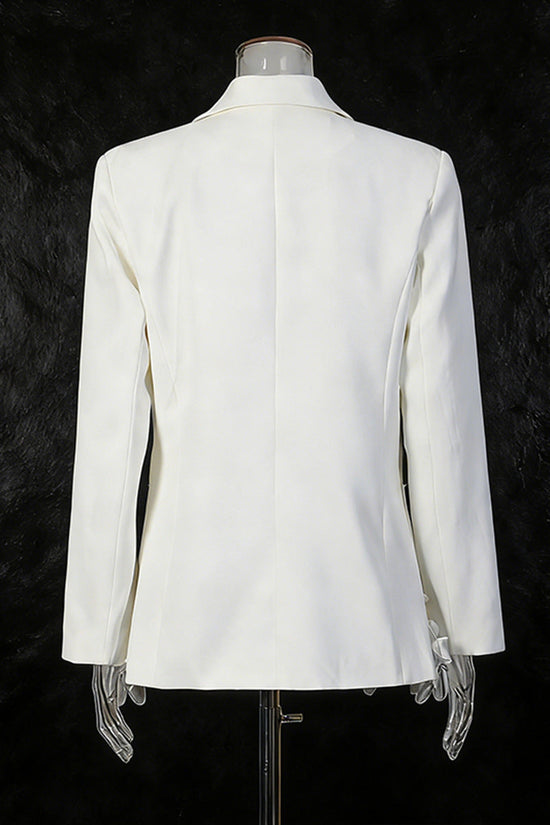 Elegant Three-dimensional Floral Loose-fitting Blazers 