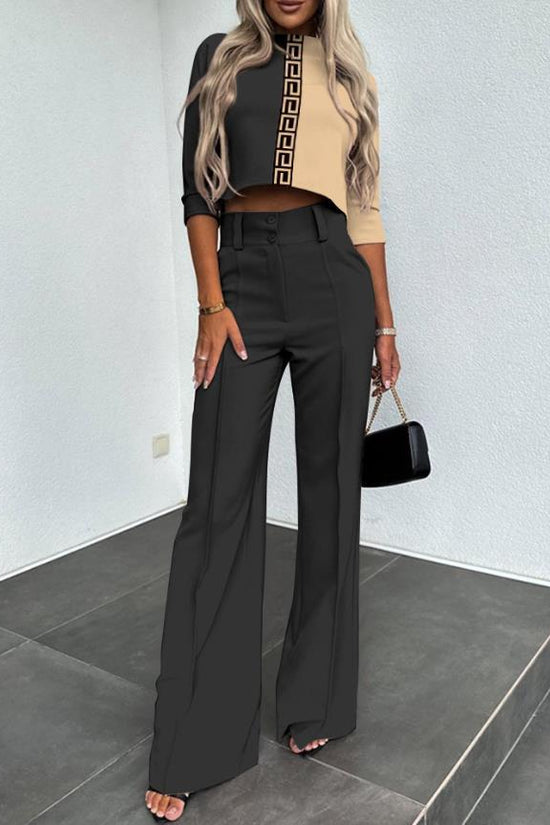 Women's Elegant Solid Color Half Sleeve Short Top 